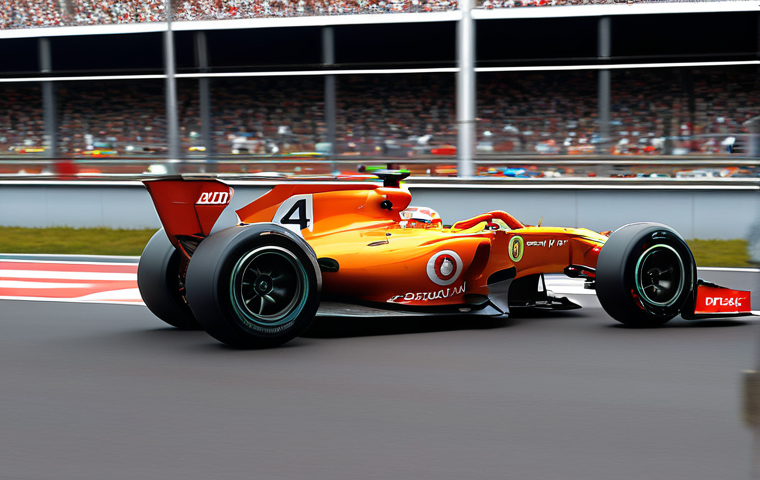 **Formula 1 pit lane speeding penalty:** A race car speeding in a pit lane with blurred motion, a speed limit sign visible, stressed driver, and frustrated team members.