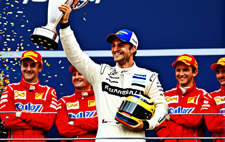 F1 역사적 사건 - Classic F1 Car on a Historic Track**

"A vintage Formula 1 car racing on a classic European track (e...