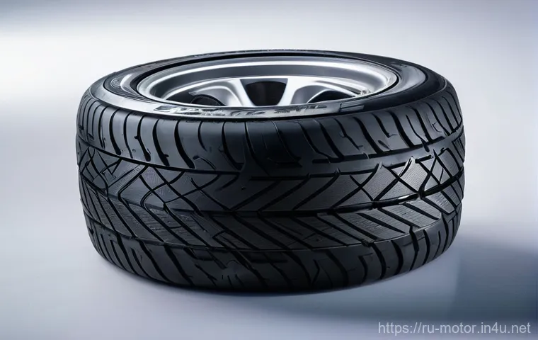 모터스포츠 전용 타이어 브랜드 - **"The Intricate Alchemy of Racing Tire Compounds"**: A hyper-realistic, close-up shot of a high-per...