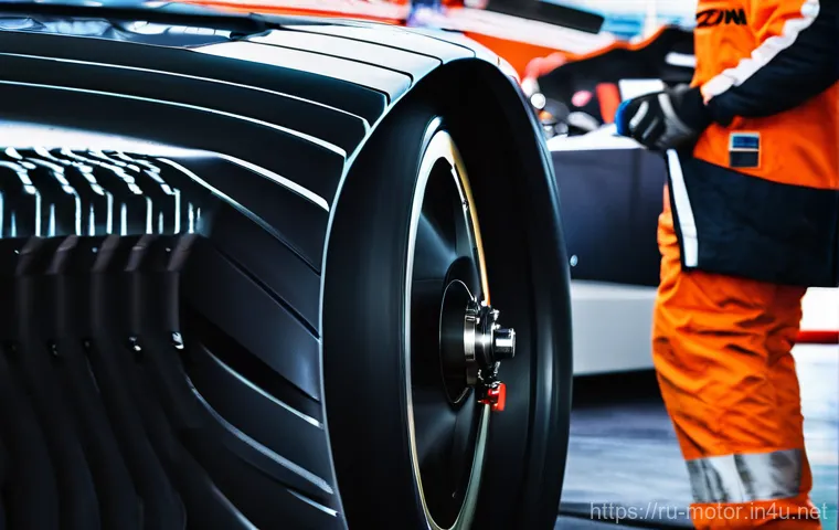 모터스포츠 전용 타이어 브랜드 - **"Dynamic Contrast: Slicks vs. Wet Weather Performance"**: A visually striking split image or side-...